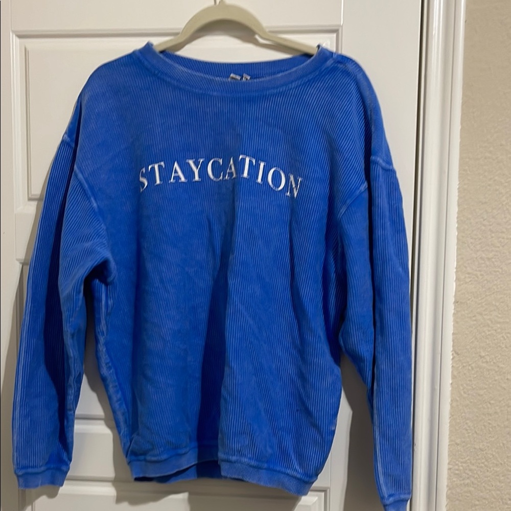 Staycation Women's Blue Long Sleeve Top